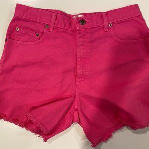 Hot Pink Denim Shorts